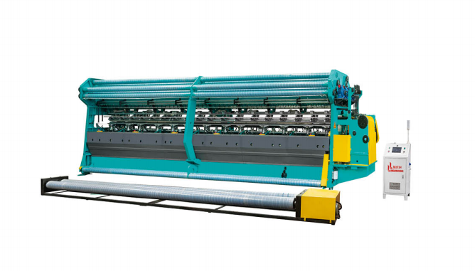 Longlongsheng GE2819 double needle-bar warp knitting machine multi-functional for vegetable mesh bags and greenhouse shade net Longlongsheng GE2819 double needle-bar warp knitting machine multi-functional for vegetable mesh bags and greenhouse shade net