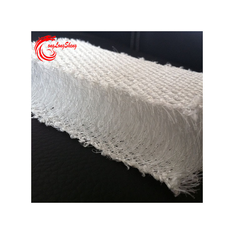 Close-up of 3D spacer mattress fabric manufactured by Longlongsheng GE298 warp knitting machine